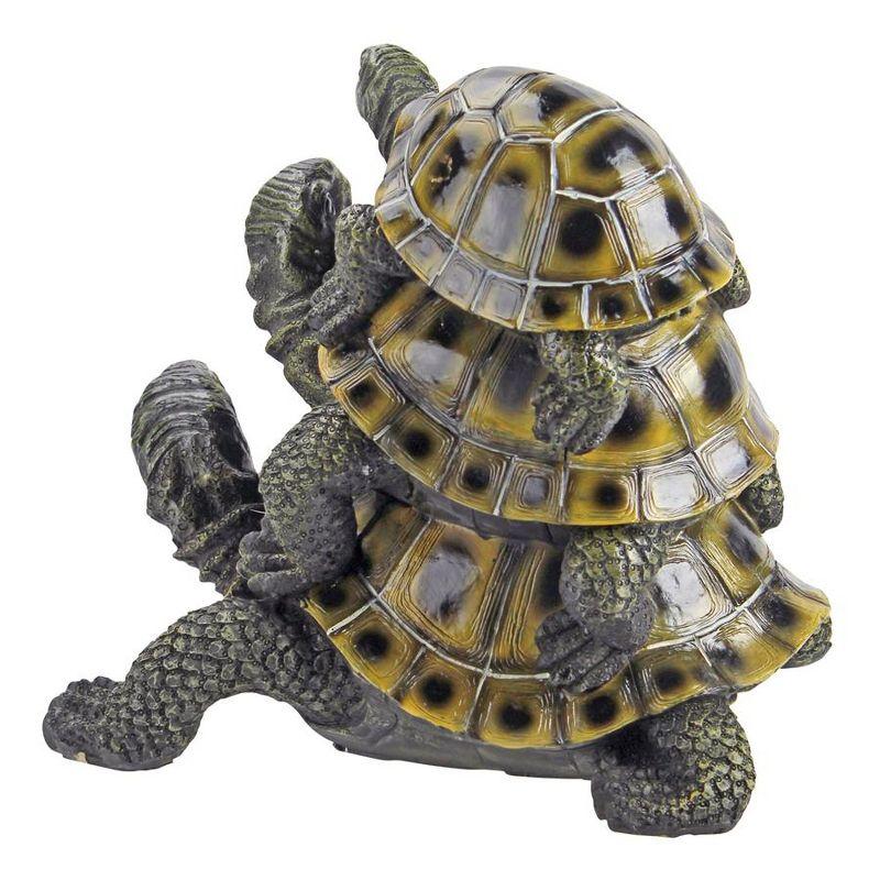 Three's A Crowd Stacked Turtle Statue