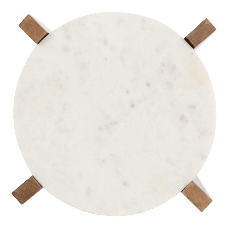 Kate and Laurel Moxley Square Wood Tea Table, 12x12x24, Natural