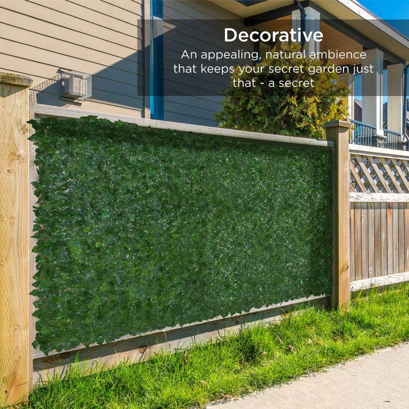 Best Choice Products Artificial Faux Ivy Hedge Privacy Fence Screen for Outdoor Decor, Garden, Yard