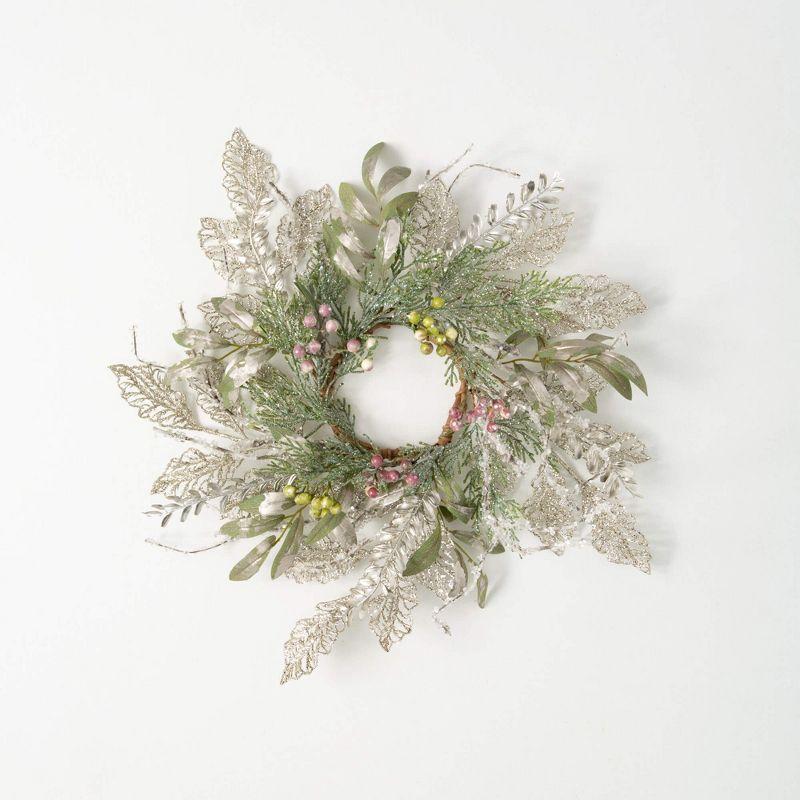 18" Pine and Berry Artificial Christmas Wreath