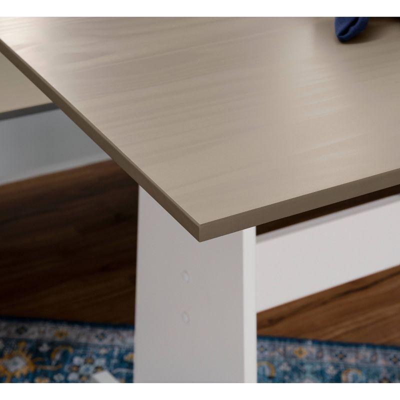 Linon 3pc Ardmore Breakfast Nook Storage Benches Dining Set White/Gray: Mid-Century Modern, Wood, 6-Seat Capacity