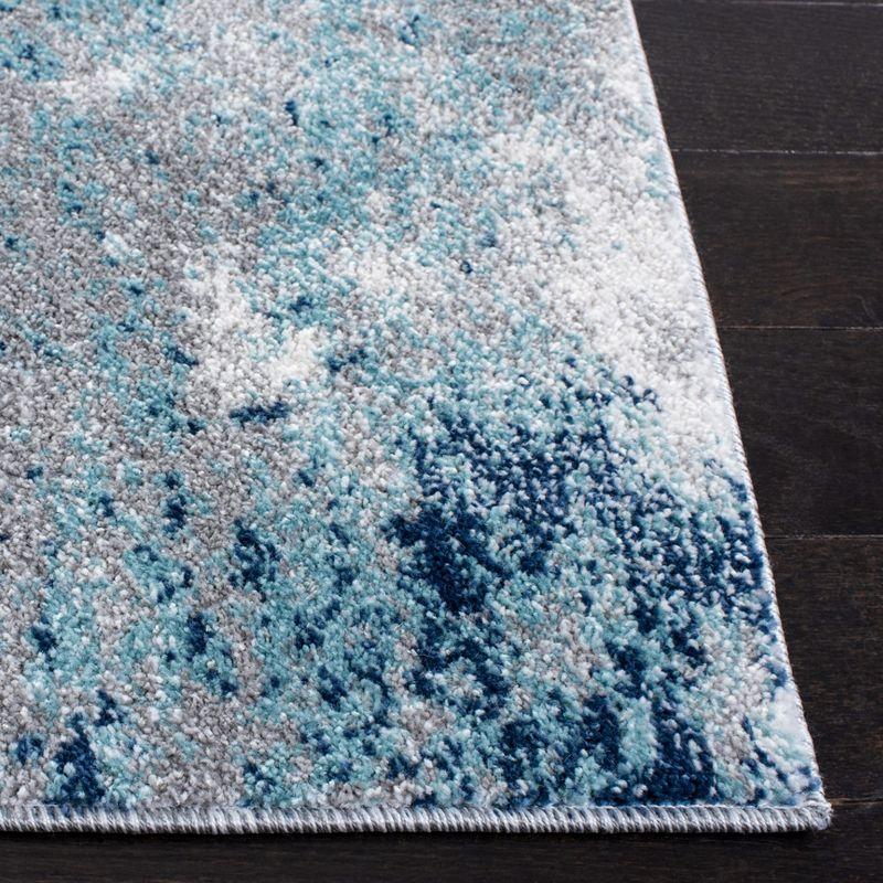 Aston ASN708 Power Loomed Indoor Area Rug - Grey/Blue - 8'x10' - Safavieh
