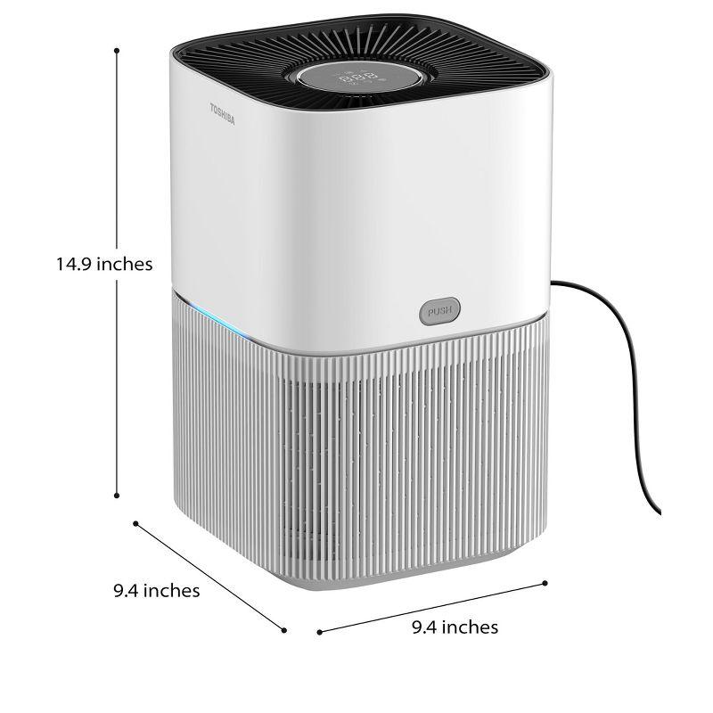 Toshiba H13 4-Speed True HEPA Air Purifier ENERGY STAR (Covers: 215-sq ft), White