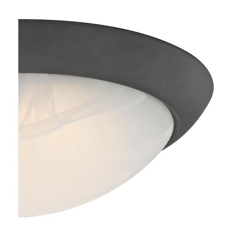 Westinghouse 3.5 in. H X 11 in. W X 11 in. L Oil Rubbed Bronze Bronze/White Ceiling Light