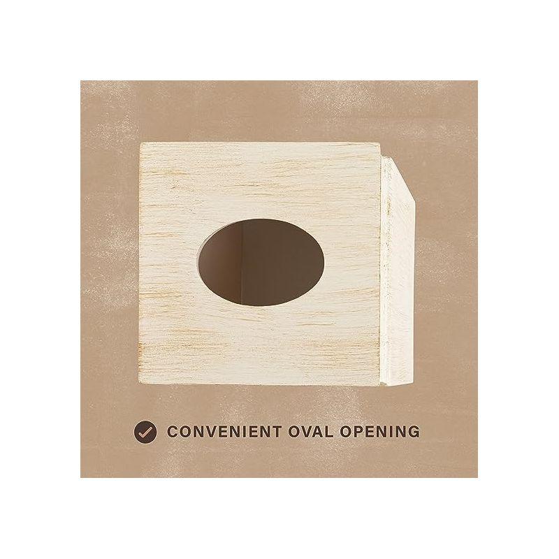 Creative Scents Rustic Luxe Square Tissue Box Cover