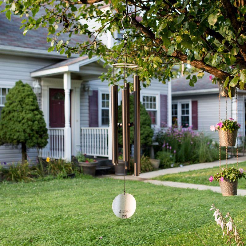 Nature's Melody 28" Black Aluminum Outdoor Wind Chimes