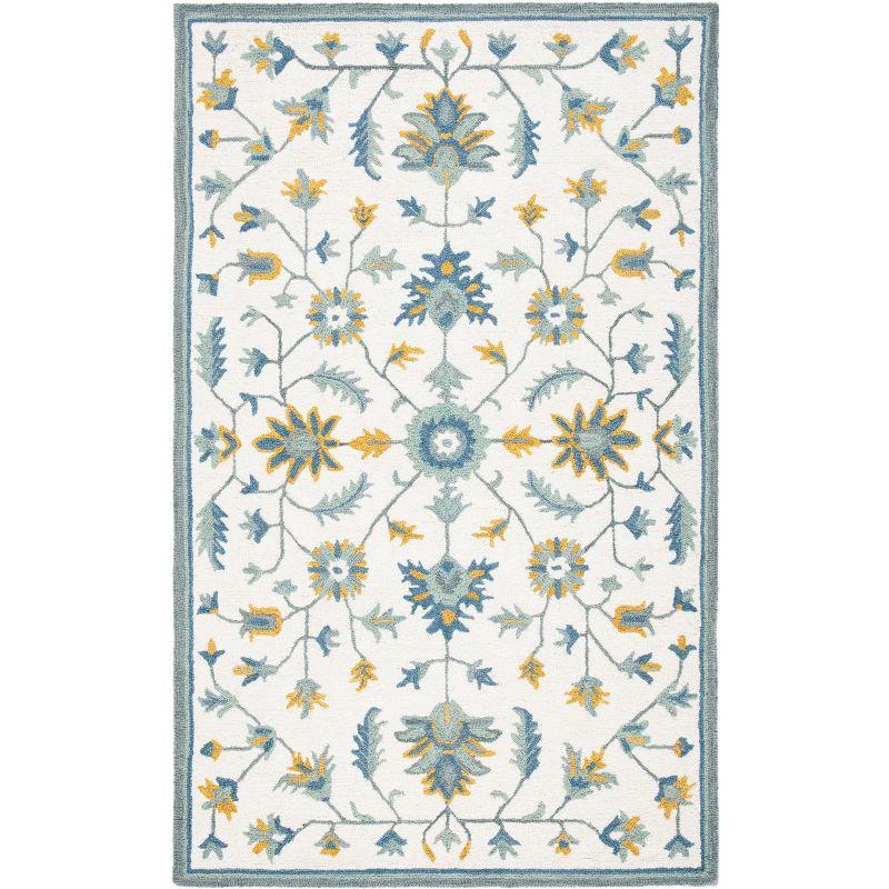 Ivory Elegance 8' x 10' Hand-Tufted Wool Area Rug