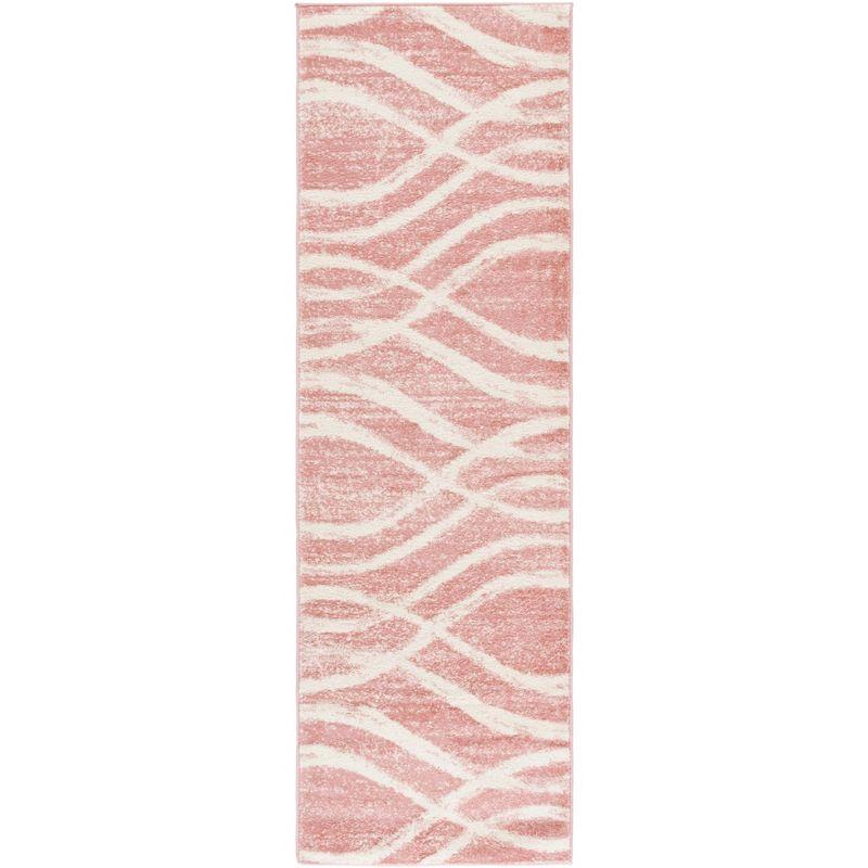 Adirondack ADR125 Machine Made Indoor Runner - Rose/Cream - 2'-6"x10' - Safavieh