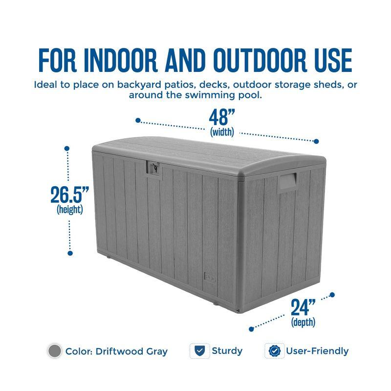 Plastic Development Group Plastic Development Group 48'' W 105 Gallons Water Resistant Resin Deck Box