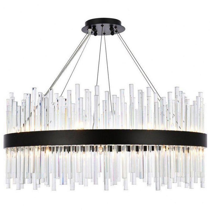 Elegant Lighting Dallas 18 - Light Chandelier in  Black