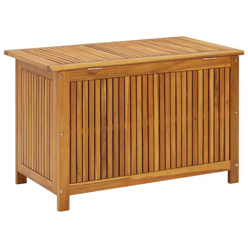 vidaXL Patio Storage Box 35.4Inchx19.7Inchx22.8Inch Solid Acacia Wood