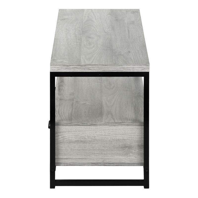 Monarch Specialties Tv Stand 48 Inch Console Media Entertainment Center Storage Drawers Laminate Metal Grey Black Contemporary Modern