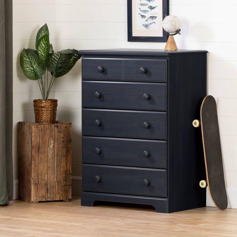 Summer Breeze 5 Drawer Kids' Chest Blueberry - South Shore