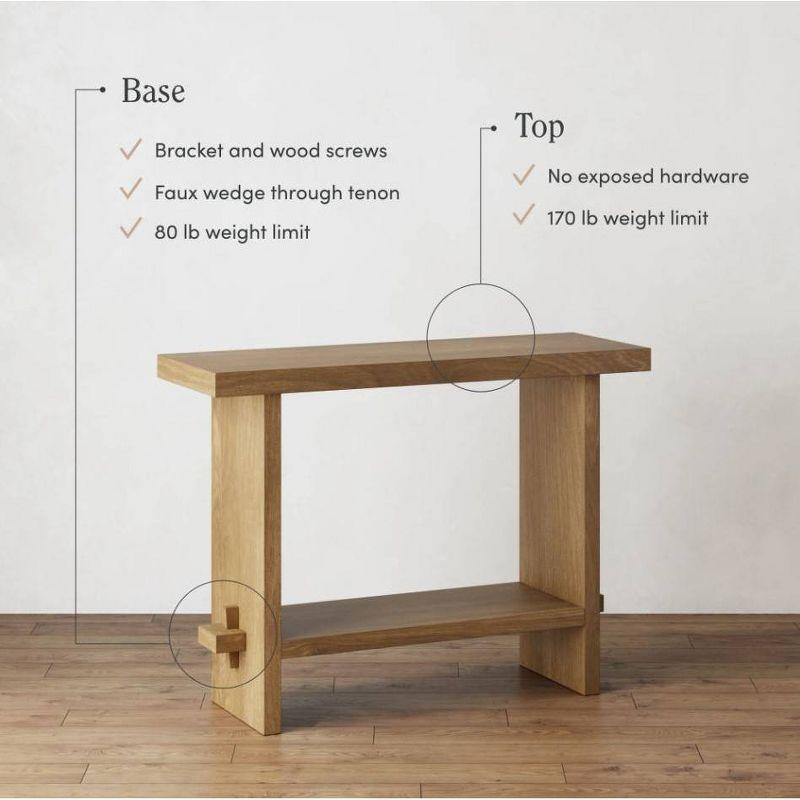 Nathan James Set of 2 Virgo Wood Console Table Set of 2 Light Brown