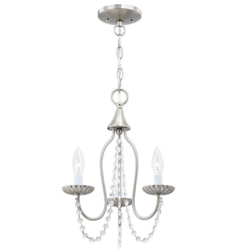 Livex Lighting Alessia 3 - Light Chandelier in  Brushed Nickel