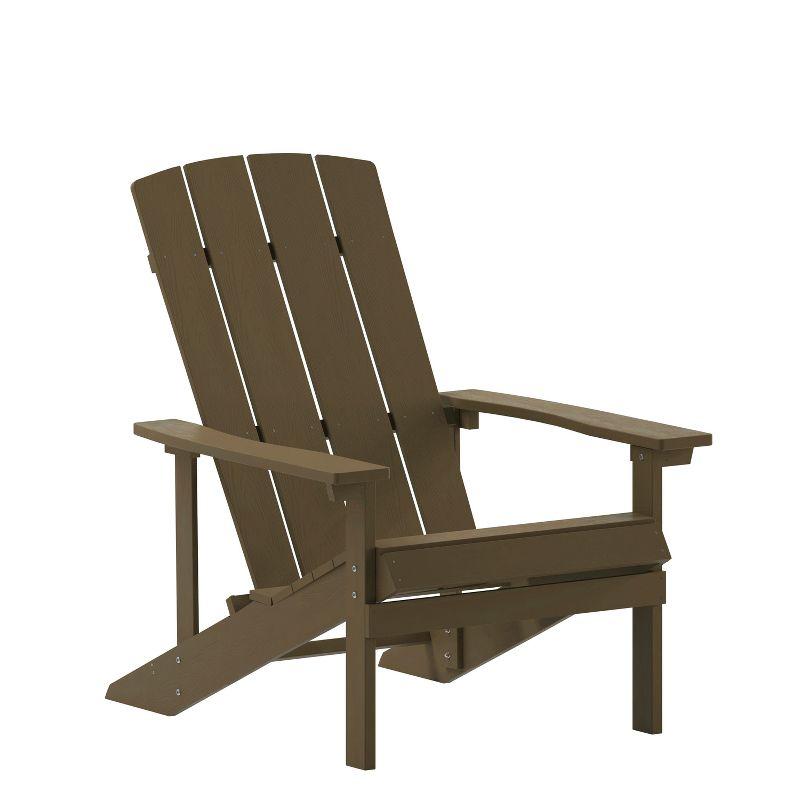 Flash Furniture Charlestown Commercial All-Weather Poly Resin Wood Adirondack Chair