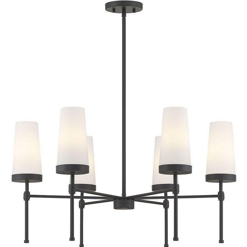 Savoy House Haynes 6 - Light Chandelier in  Matte Black