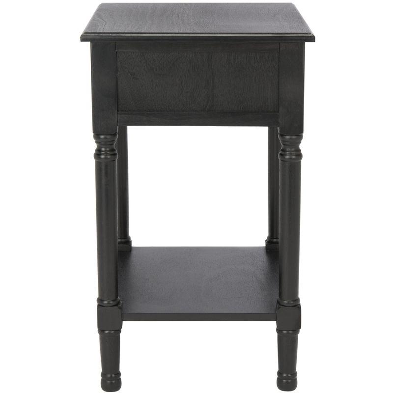 Whitney 1 Drawer Accent Table - Black - Safavieh.
