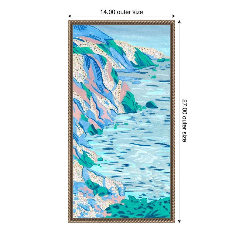 Amanti Art 14"x27" Ideal Vacation II by Melissa Wang Framed Canvas Wall Art Print
