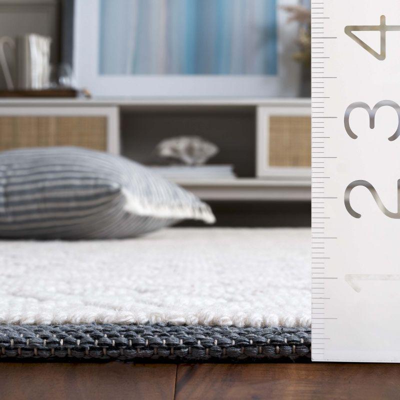 Vermont VRM304 Hand Woven Indoor Accent Rug - Ivory/Blue - 3'x5' - Safavieh