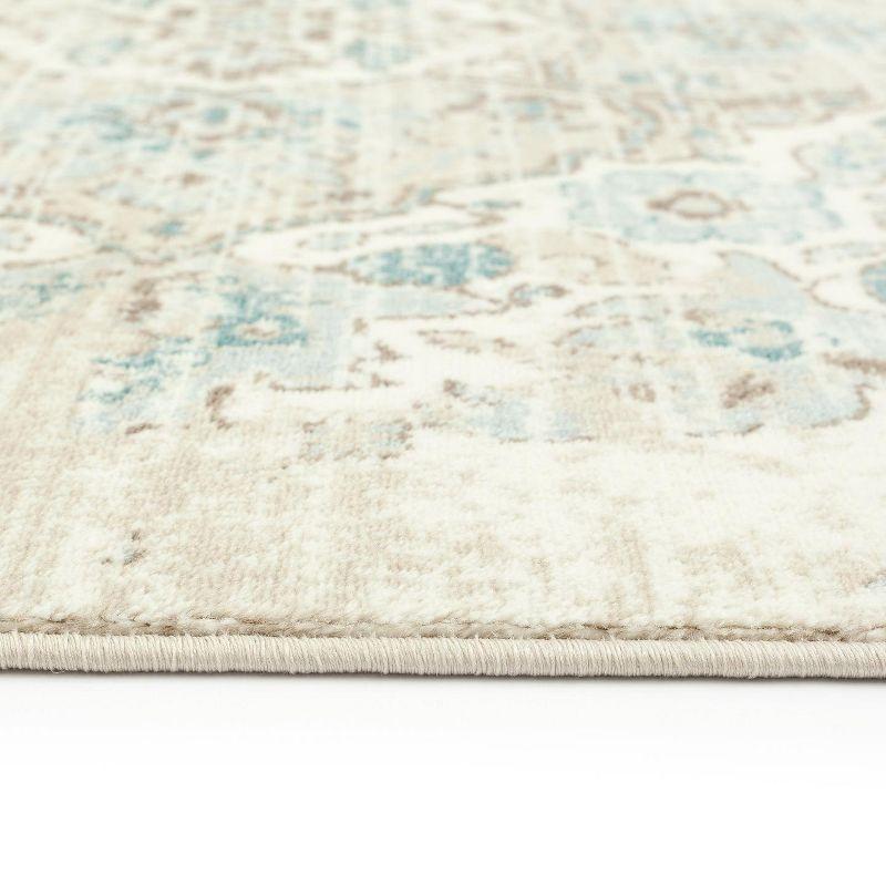 Luxe Weavers Victoria Collection Cream 2x3 Floral Area Rug
