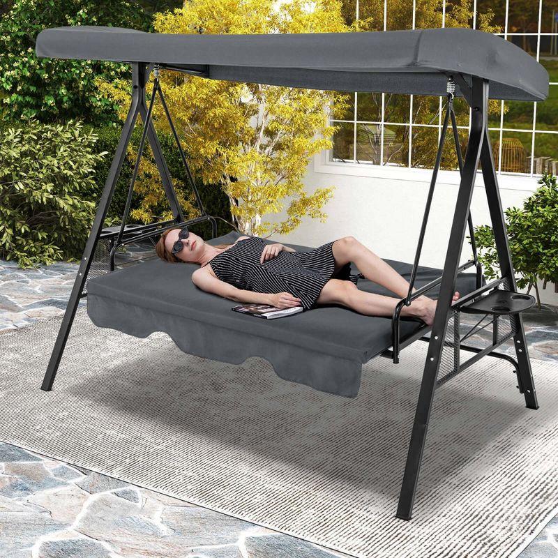 Coomer Outdoor Porch Swing with Stand