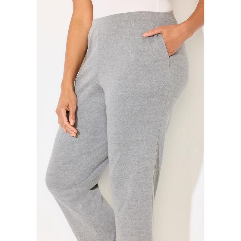 Catherines Women's Plus Size Suprema Pant - 0X, Heather Grey