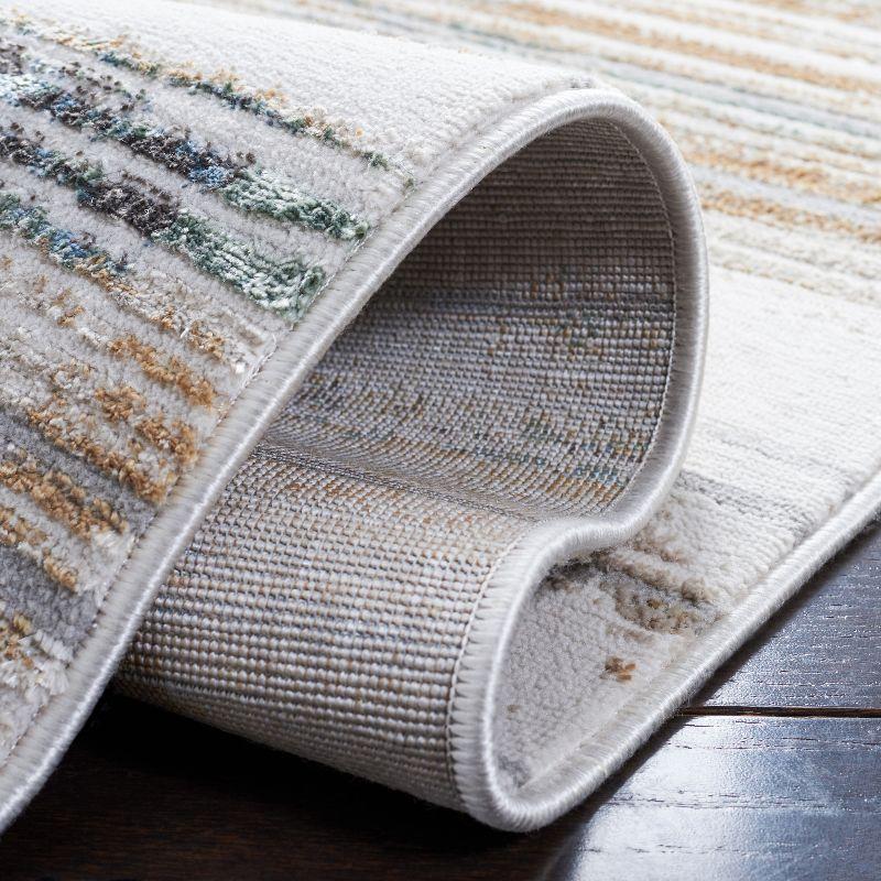 Bel Air BLA226 Power Loomed Area Rug - Dark Grey/Gold - 8'x10' - Safavieh.