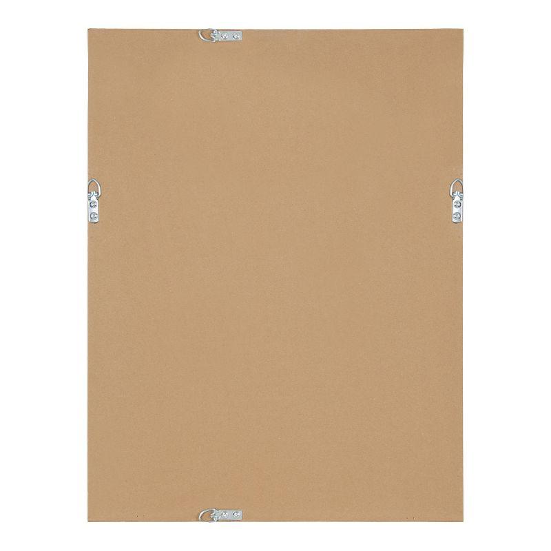 18"x24" Reyna Rectangle Wall Mirror Black - Kate & Laurel All Things Decor: Modern Style, No Assembly Required, Includes Hardware