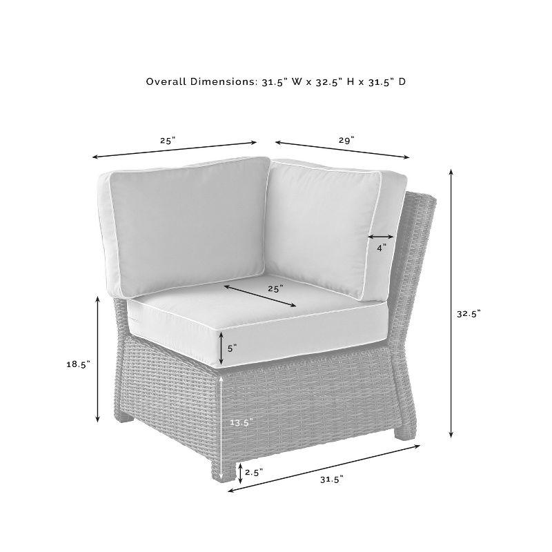 Weathered Brown 4-Piece Steel Outdoor Sectional Sofa Set