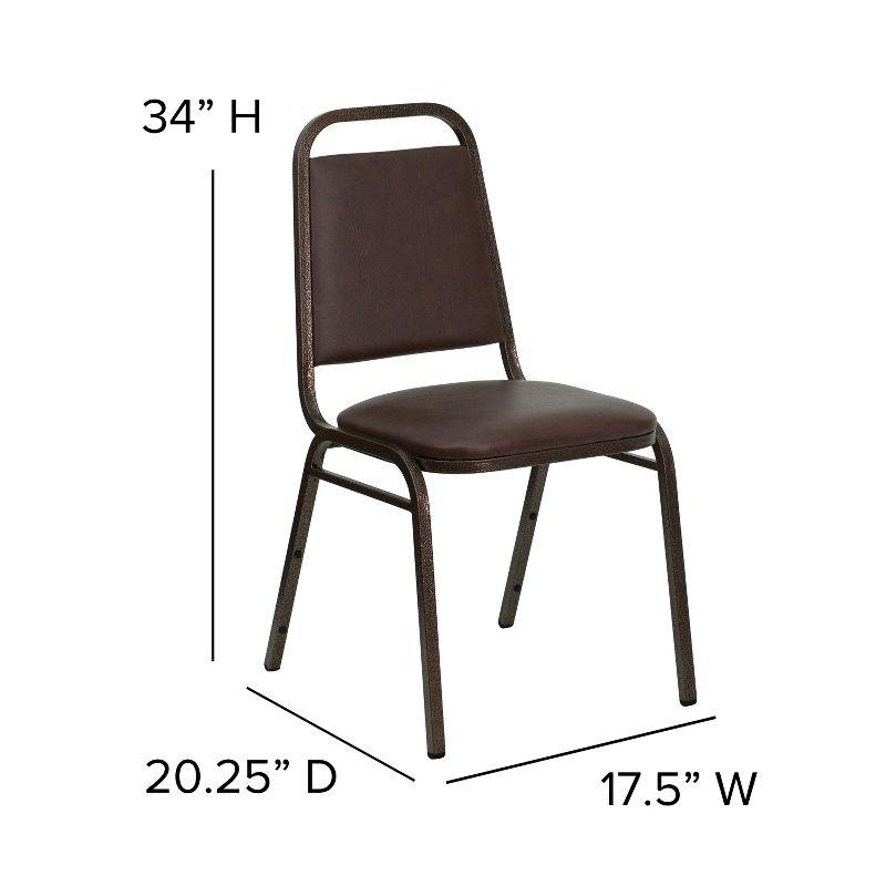 Amaya Trapezoidal Back Stacking Banquet Chair with 1.5" Thick Seat