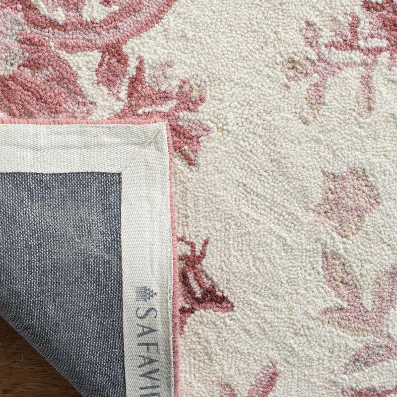 Chelsea HK250 Handmade Area Rug - 6'x9' - Ivory/Rose - Safavieh