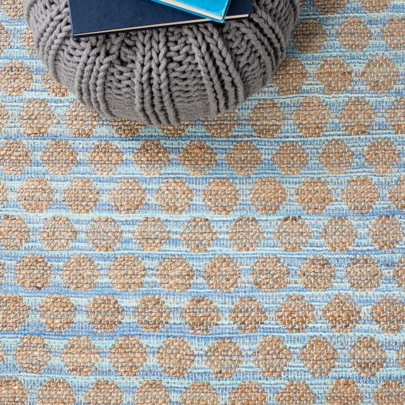 Cape Cod CAP820 Woven Indoor Runner Rug - Blue/Natural - 2'3"x8' - Safavieh
