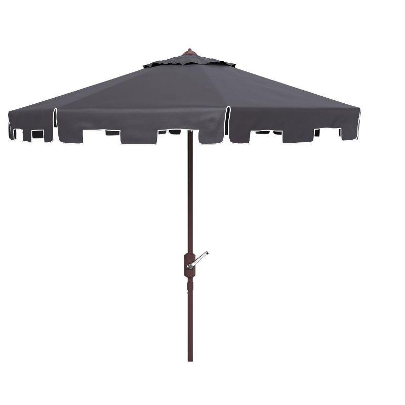 Zimmerman 11-Foot Navy and White Aluminum Market Umbrella