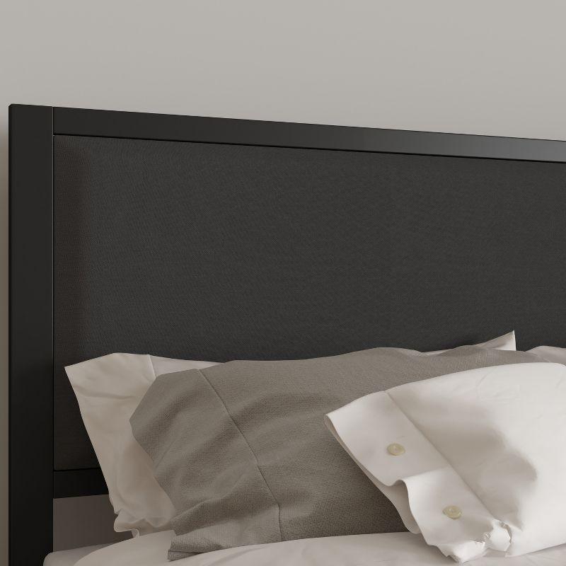 Merrick Lane Headboard Upholstered Headboard With Metal Frame and Adjustable Rail Slots