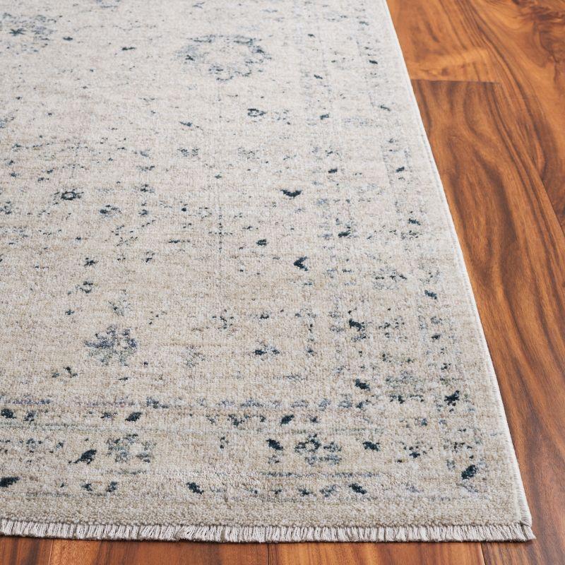 Antique Patina ANP656 Machine Made Loomed Area Rug - Ivory/Blue - 9'-0" x 11'-6" - Safavieh