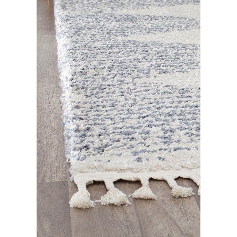 Zaya Mason Shag Tribal Heath grey Area Rug
