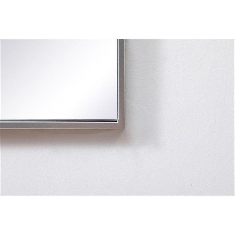 Elegant Lighting Metal Frame Square Mirror 24 inch in Silver