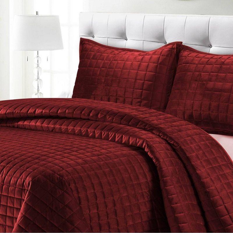 Florence Velvet Oversized Quilt Set - Tribeca Living