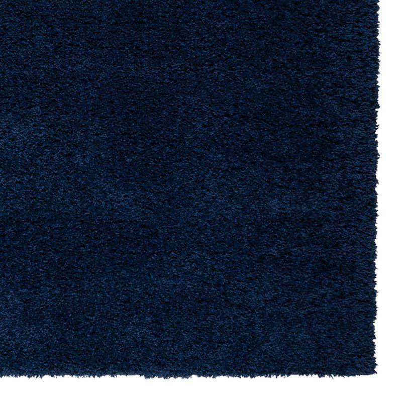 Gertmenian Anjou Solid Navy Plush Shag Indoor Area Rug
