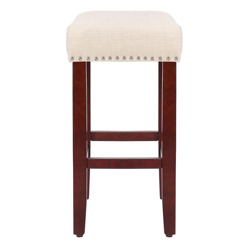 WestinTrends 24" Upholstered Saddle Seat Counter Stool