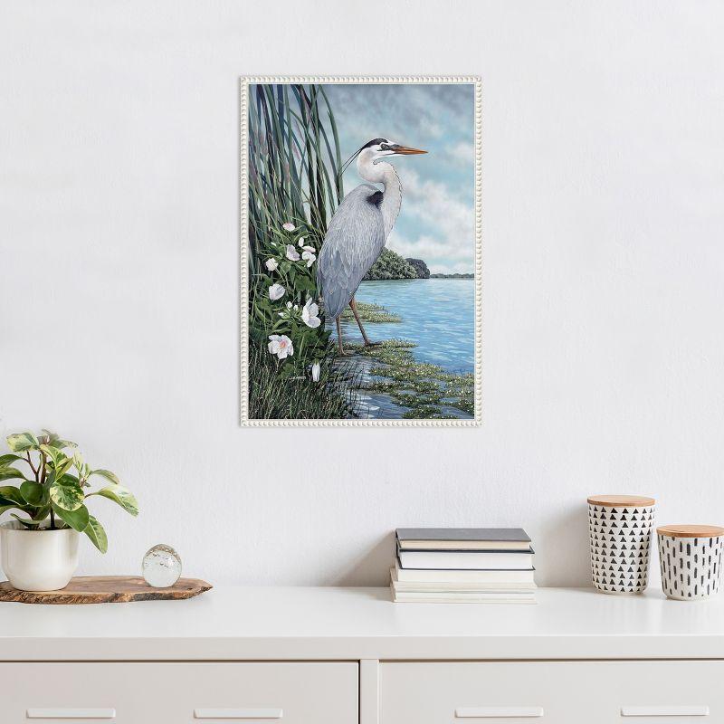 Amanti Art Great Blue Heron by James Harris Framed Canvas Wall Art