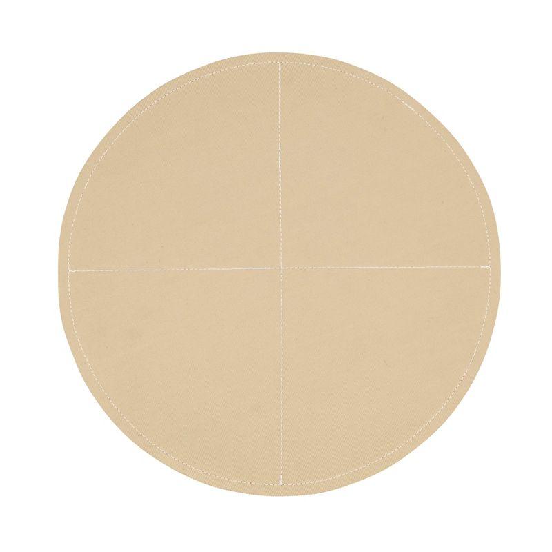 Mirela Collection 100% Polyurethane No Pattern Round Placemat