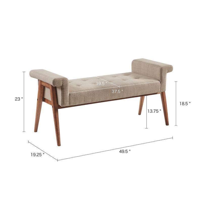 Mercury Row® Nakia Button Tufted Accent Bench