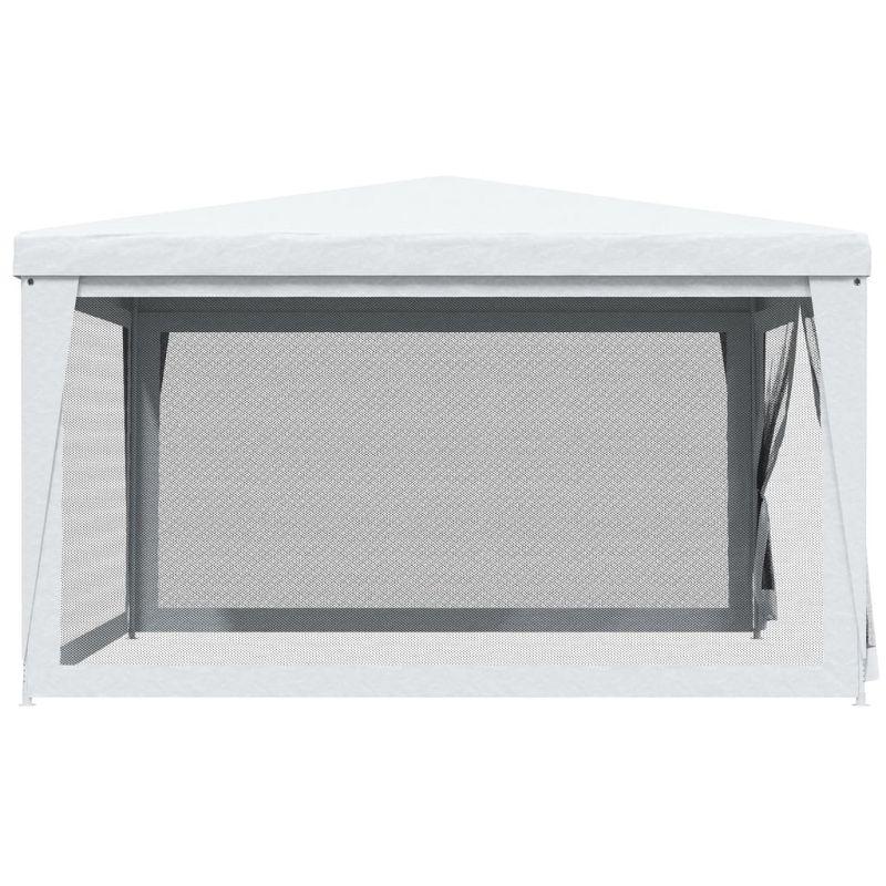 vidaXL Vinyl Party Tent Gazebo with 4 Mesh Sidewalls