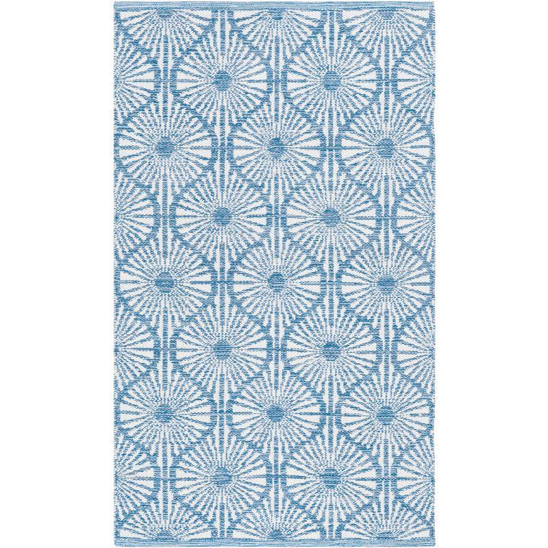 Montauk MTK606 Hand Woven Indoor Accent Rug - Blue/Ivory - 3'x5' - Safavieh