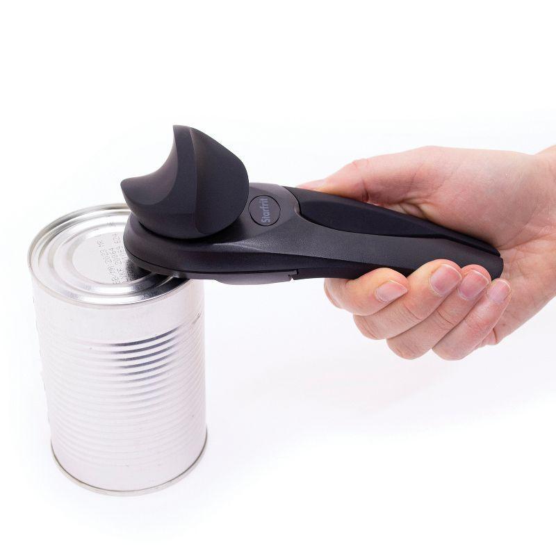 Starfrit MightiCan Left-and-Right Handed Soft Grip Can Opener in Black