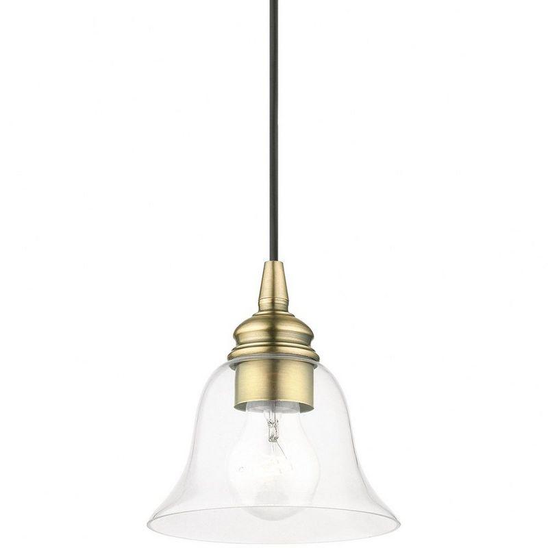 Livex Lighting Moreland 1 - Light Pendant in  Antique Brass