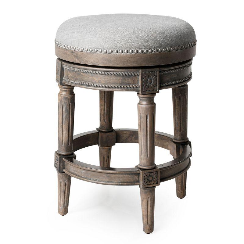 Maven Lane Maven Lane Pullman Backless Stool with Fabric Upholstery