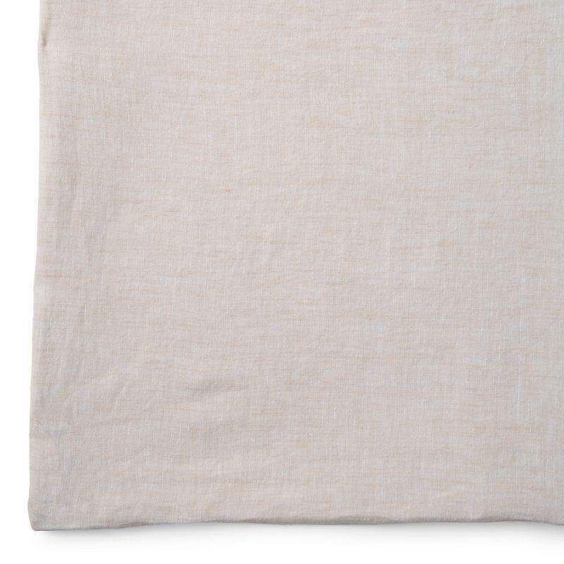 Twin Pale Flax Linen Chambray Duvet Cover Set